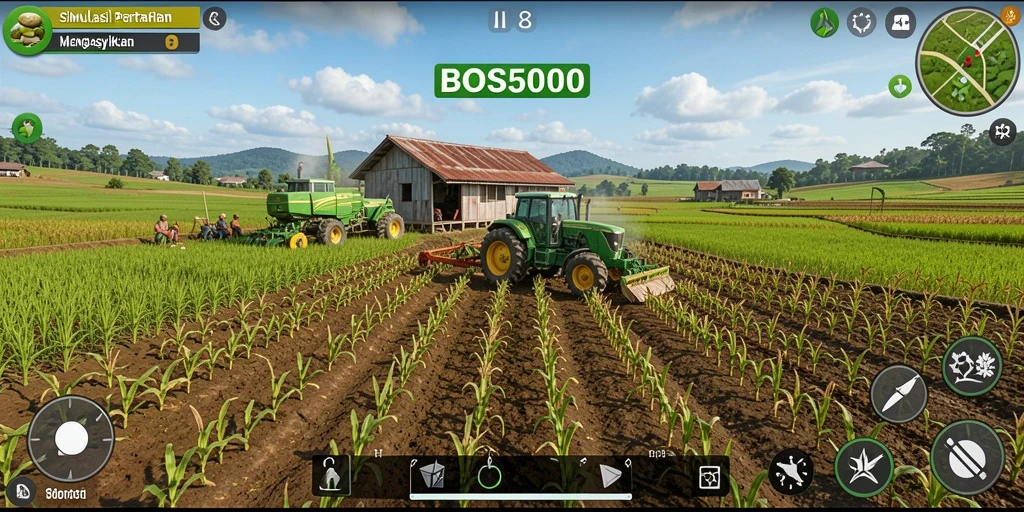 Gameplay seru dengan aktivitas bercocok tanam dan merawat hewan ternak.