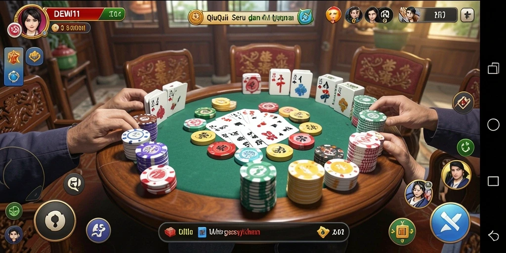 Tampilan gameplay menarik dari DEWI11 dengan fitur QiuQiu yang seru.