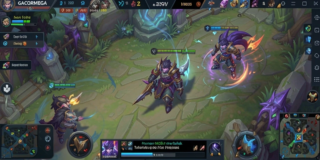Tangkapan layar menarik dari gameplay intens di GACORMEGA.
