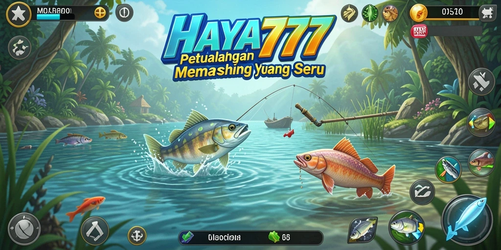 Screenshot HAYA777 menampilkan tampilan memancing yang cerah dan menakjubkan.