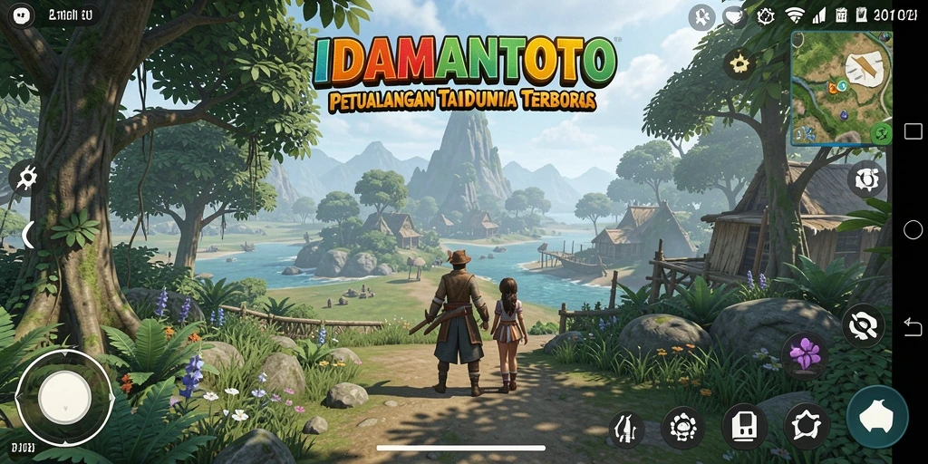 Tampilan gameplay seru dan interaktif dalam dunia terbuka IDAMANTOTO.