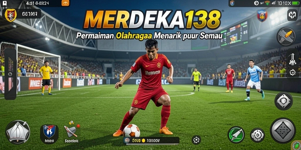 Tampilan gameplay MERDEKA138 yang menarik dan penuh aksi olahraga.