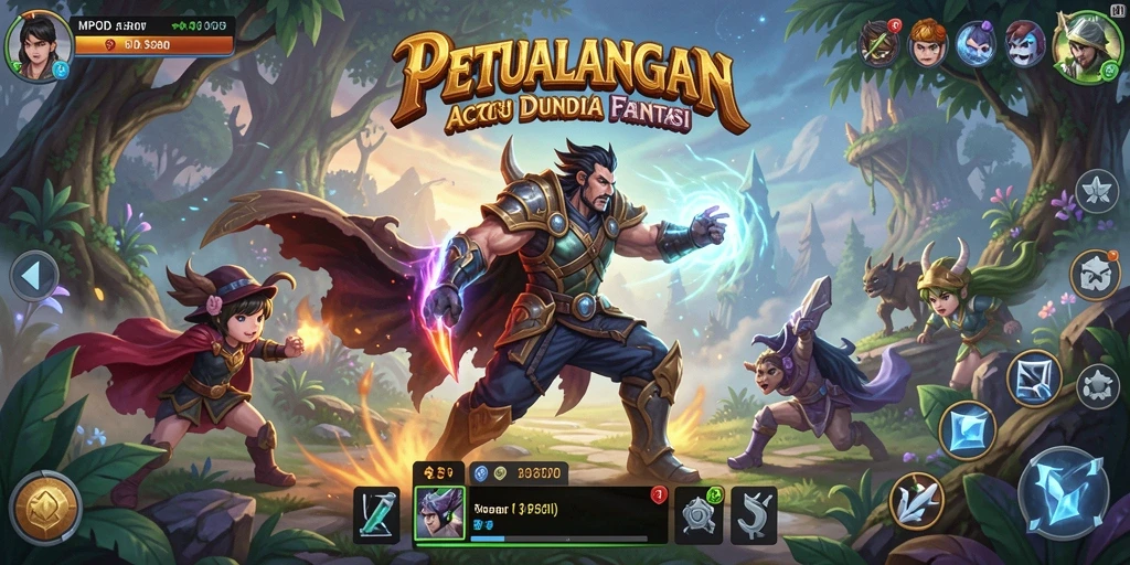 Screenshot MPOID menampilkan aksi seru dalam gameplay ARPG.