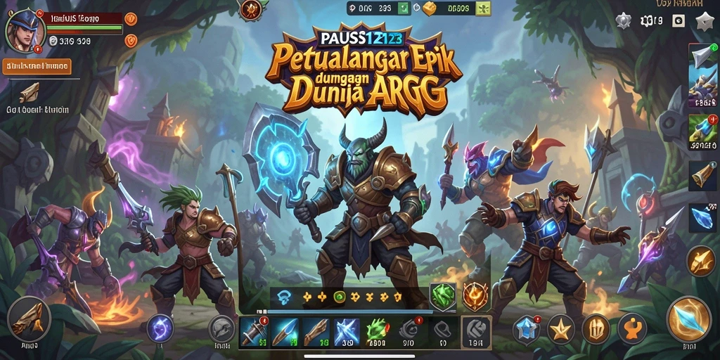 Tampilan gameplay mengesankan dari PAUS123 yang menunjukkan petualangan ARPG.