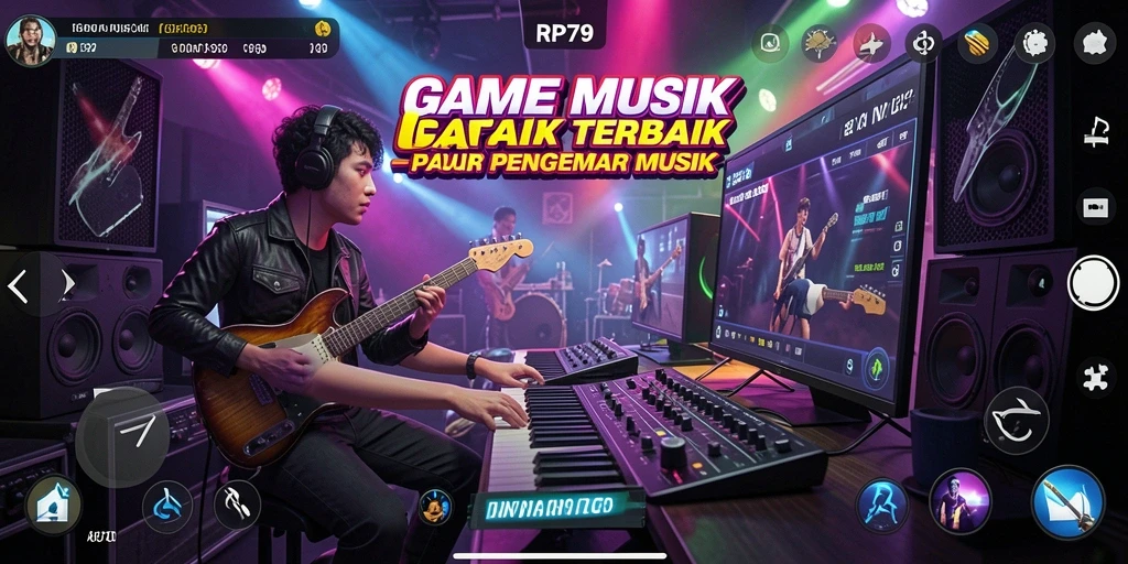 Gameplay seru dan interaktif di RP79 dengan musik yang beragam.