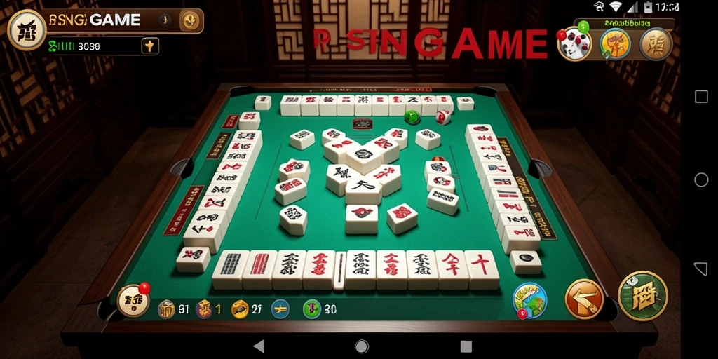 Tampilan gameplay RSNGAME yang menampilkan permainan Mahjong yang seru.