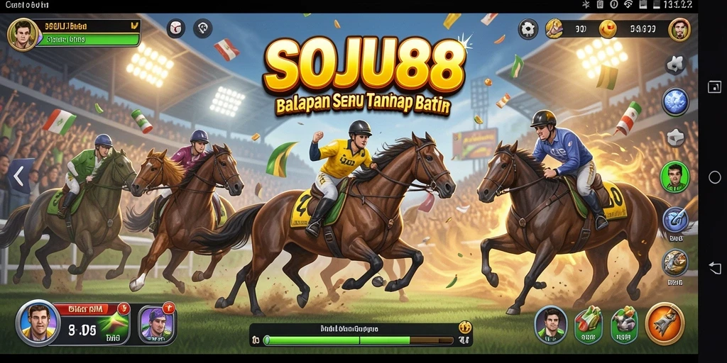 Gameplay balapan yang seru di SOJU88 dengan mobil yang mengesankan.