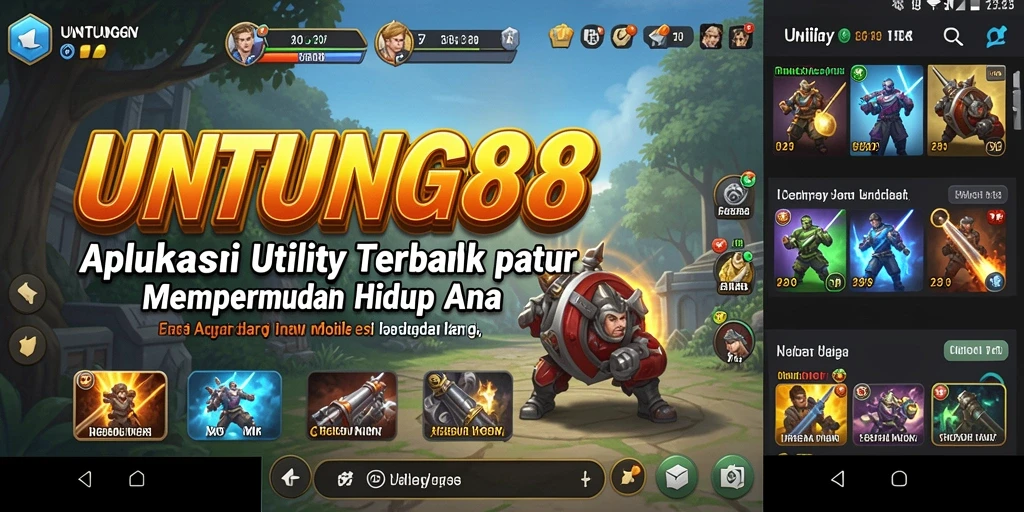 Tampilan aplikasi UNTUNG88 yang user-friendly dan fungsional.