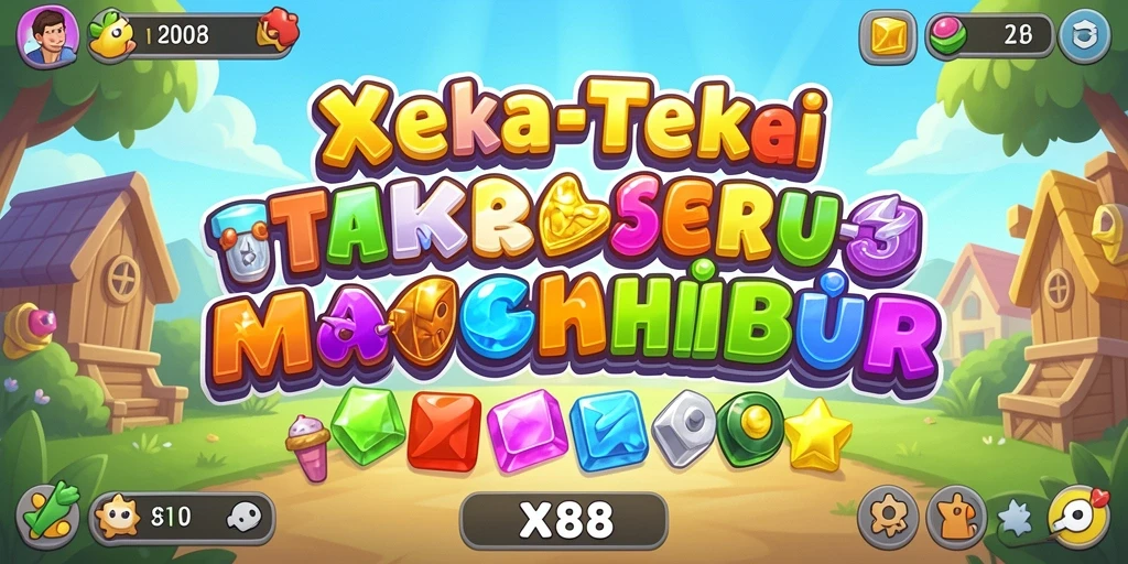 Tampilan gameplay X88 yang mendebarkan dan penuh warna dari genre Match-3.